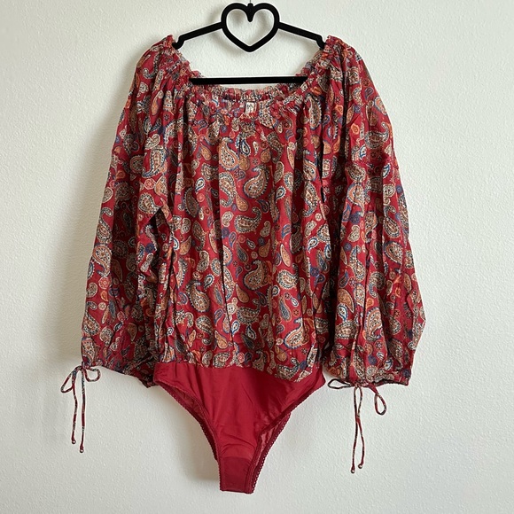 NWT Free People Intimately Vintage Combo Sundown Bodysuit Size L - Picture 3 of 16